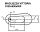 Magliezza Акриловая ванна на лапах Vittoria (162.5х69,5) ножки золото – картинка-7